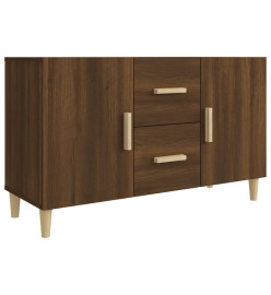 Buffet chêne marron 100x36x60 cm bois d'ingénierie