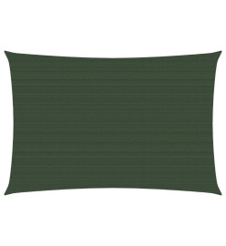 Voile d'ombrage 160 g/m² Vert foncé 2,5x3,5 m PEHD