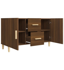 Buffet chêne marron 100x36x60 cm bois d'ingénierie