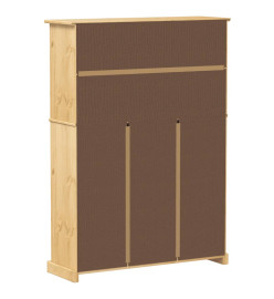 Armoire à chaussures Corona 99x32x138 cm bois de pin massif