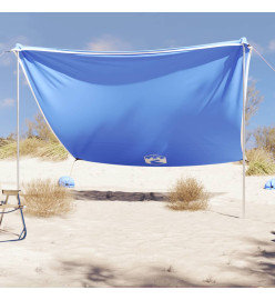 Auvent de plage avec ancres de sable bleu 304x300 cm