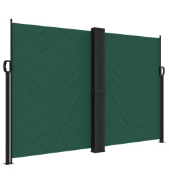 Auvent latéral rétractable vert foncé 160x1200 cm
