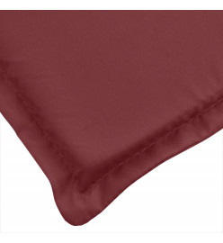 Coussins de chaise dossier bas lot de 2 rouge bordeaux mélangé