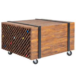Table d'appoint en teck 60 x 60 x 38 cm