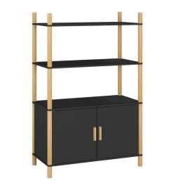 Buffet haut Noir 80x40x121 cm Bois d'ingénierie