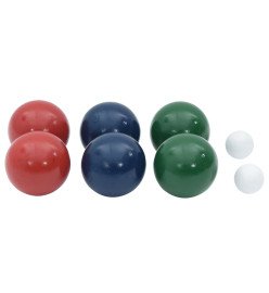 Ensemble de boules Bocce 8 pcs sac de transport bois pin massif