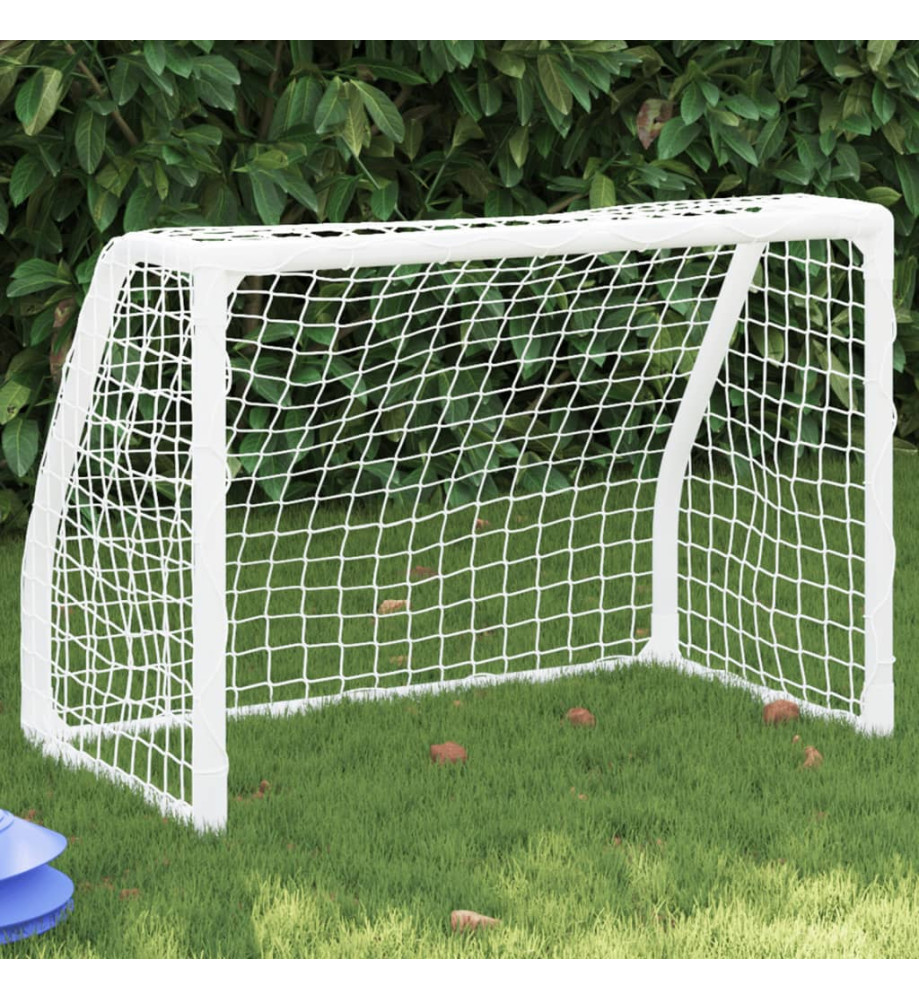 Buts de football pour enfants 2 pcs avec ballon blanc métal