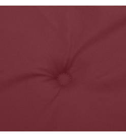 Coussins de chaise dossier haut lot de 6 rouge bordeaux mélangé