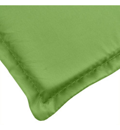 Coussins de chaise à dossier bas lot de 2 vert mélangé tissu