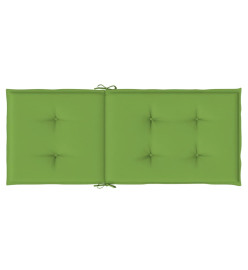 Coussins de chaise à dossier haut lot de 6 vert mélangé tissu