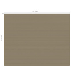 Tapis de tente 400x500 cm Taupe