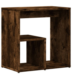 Table d'appoint Chêne fumé 50x30x50 cm Bois d'ingénierie