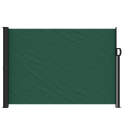 Auvent latéral rétractable vert foncé 140x500 cm