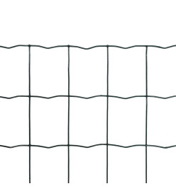 Clôture euro Acier 10 x 0,8 m Vert