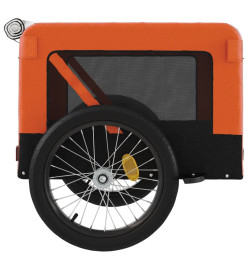 Remorque de vélo pour animaux de compagnie orange et noir