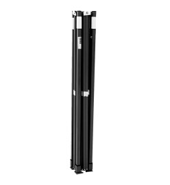 Tente de réception pliable escamotable 4 parois latérales noir