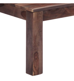 Table basse Gris 110 x 50 x 35 cm Bois de Sesham massif