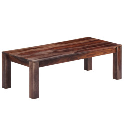 Table basse Gris 110 x 50 x 35 cm Bois de Sesham massif