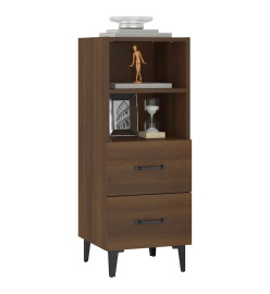 Buffet Chêne marron 34,5x34x90 cm Bois d'ingénierie