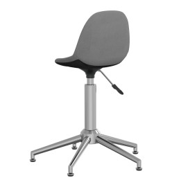 Chaise pivotante de bureau Gris clair Tissu