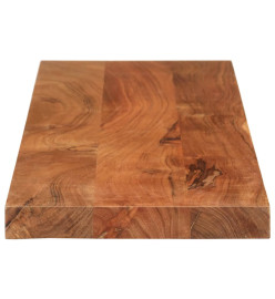 Dessus de table 120x20x3,8cm rectangulaire bois massif d'acacia