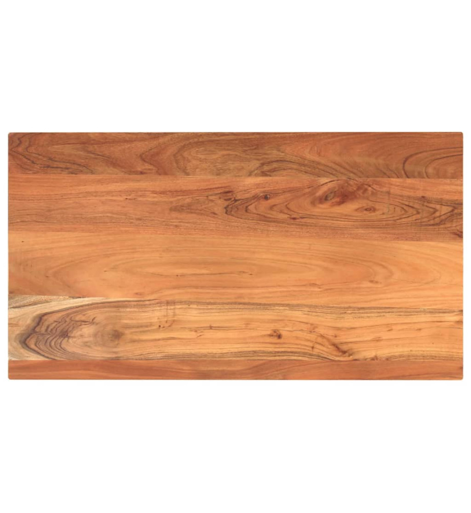 Dessus de table 110x50x3,8cm rectangulaire bois massif d'acacia