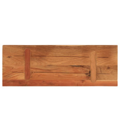 Dessus de table 90x40x3,8 cm rectangulaire bois massif d'acacia