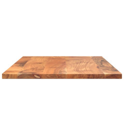 Dessus de table 80x60x2,5 cm rectangulaire bois massif d'acacia