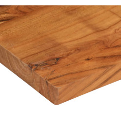 Dessus de table 80x60x2,5 cm rectangulaire bois massif d'acacia