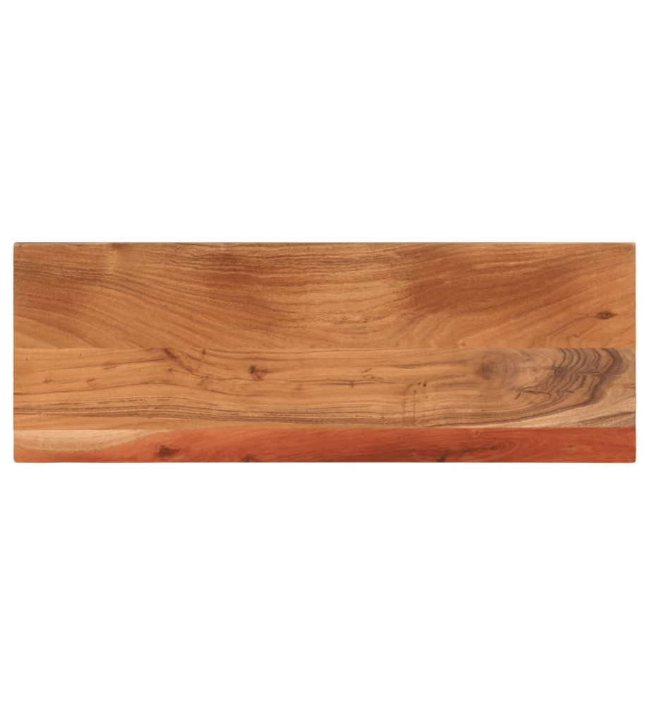 Dessus de table 80x20x3,8 cm rectangulaire bois massif d'acacia