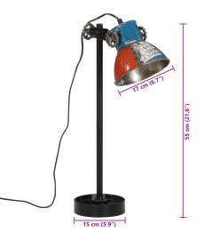 Lampe de bureau 25 W multicolore 15x15x55 cm E27