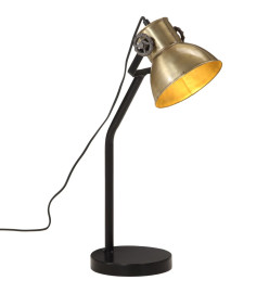 Lampe de bureau 25 W laiton antique 17x17x60 cm E27