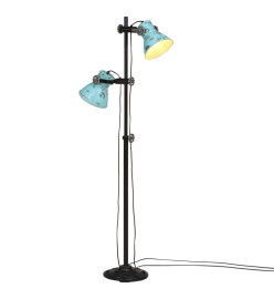 Lampadaire 25 W bleu délavé 25x25x90/160 cm E27