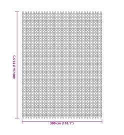 Tapis de sol de camping vert 4x3 m