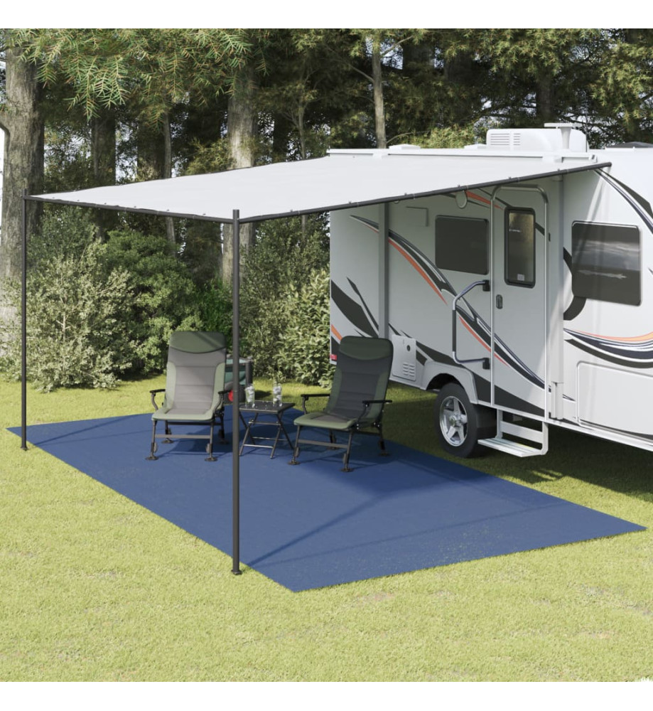 Tapis de sol de camping bleu 6x3 m