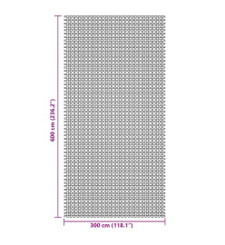 Tapis de sol de camping bleu 6x3 m