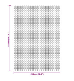 Tapis de sol de camping vert 3,5x2,5 m