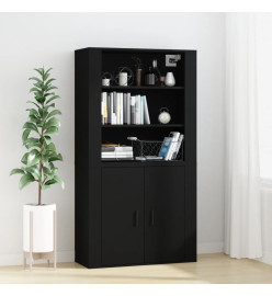 Armoire murale Noir 80x33x80 cm Bois d'ingénierie