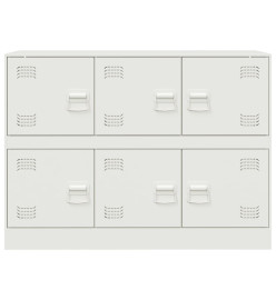 Buffet blanc 99x39x73 cm acier
