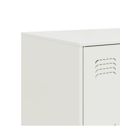 Buffet blanc 99x39x73 cm acier