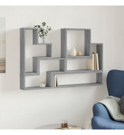 Étagère murale sonoma gris 96x12x64 cm bois d'ingénierie