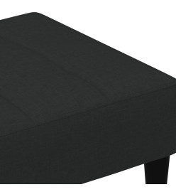 Repose-pied noir 77x55x31 cm velours