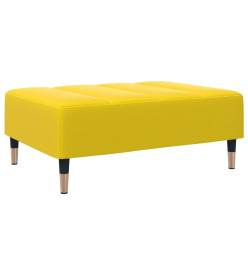 Repose-pied jaune 77x55x31 cm velours