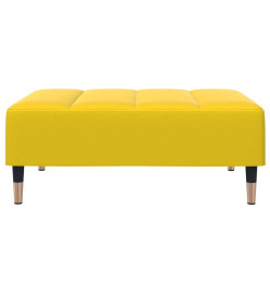 Repose-pied jaune 77x55x31 cm velours