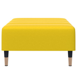 Repose-pied jaune 77x55x31 cm velours