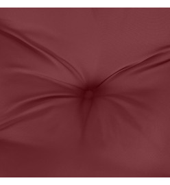 Coussins de chaise dossier haut lot de 6 rouge bordeaux mélangé