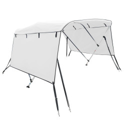 Toit bimini à 4 arceaux parois latérales 243x(170-182)x137 cm