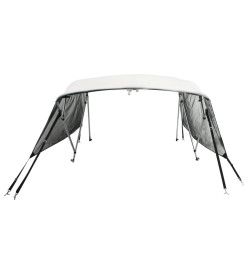 Toit bimini à 4 arceaux parois en maille 243x(185-198)x137 cm