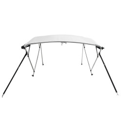 Toit bimini à 4 arceaux parois en maille 243x(185-198)x137 cm