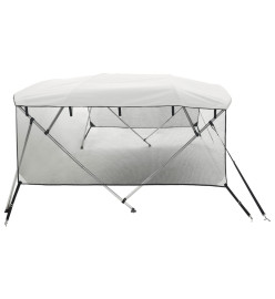 Toit bimini à 4 arceaux parois en maille 243x(185-198)x137 cm